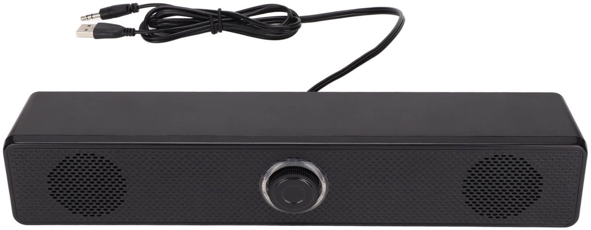 Dailygoods - Dailygoody - Computerluidspreker - Geluidskwaliteit - Compact formaat - USB-aangedreven - Desktop-soundbar - Ideaal voor pc en laptop