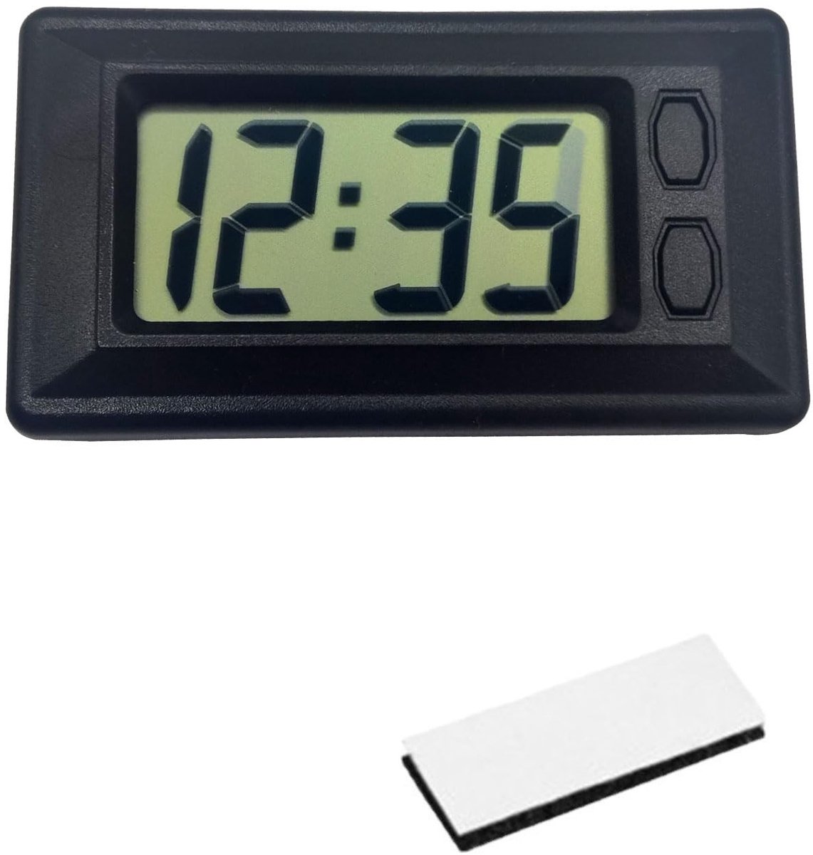 Dailygoods - Cosensi - Dailygoody - Mini Car Table Clock - Digitale Klok - Compact en Lichtgewicht - Auto Dashboard Klok - Tijd en Datum Weergave - Geschikt voor Auto e