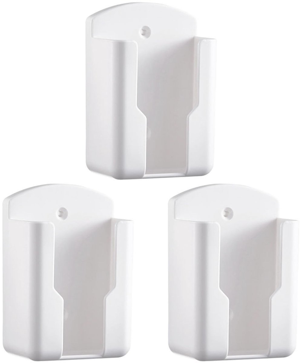 Dailygoody - Remote Control Holder - Wandmontage Organizer - Magnetisch - 3 Stuks - Geschikt voor TV en Audio - Wit