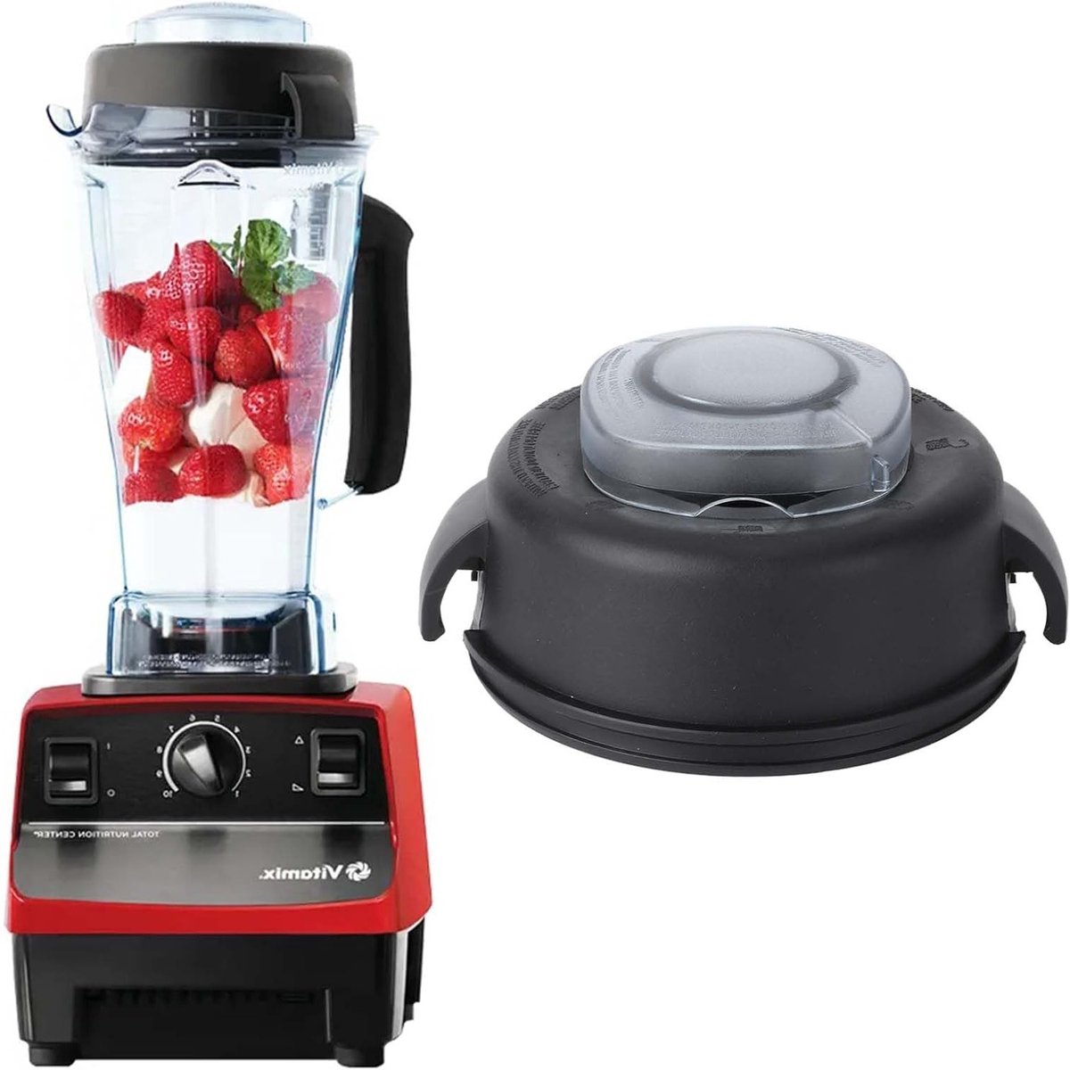 Lid en deksel voor mixer, accessoires en vervangingsonderdelen voor 64Oz 5200 5000 - Hoogwaardig plastic, geschikt voor Vitamix mixers
