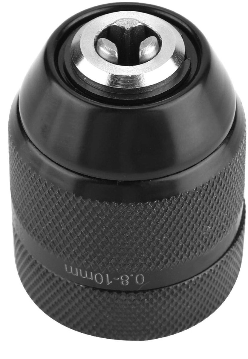 Dailygoods - Dailygoody - Boorhouder 3/8 inch - Snelspanboorhouder - Hoogwaardige metalen adapter - Capaciteit 10 mm - Geschikt voor handboormachine - Perfect voor