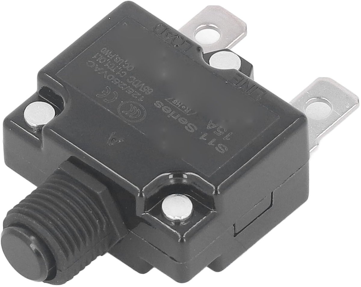 Dailygoods - Dailygoody - Automatische Reset Relay Fuse - 15A Circuit Breaker - Overload Bescherming - Betrouwbare beveiliging - Veiligheid - Duurzaam - Geschikt v...