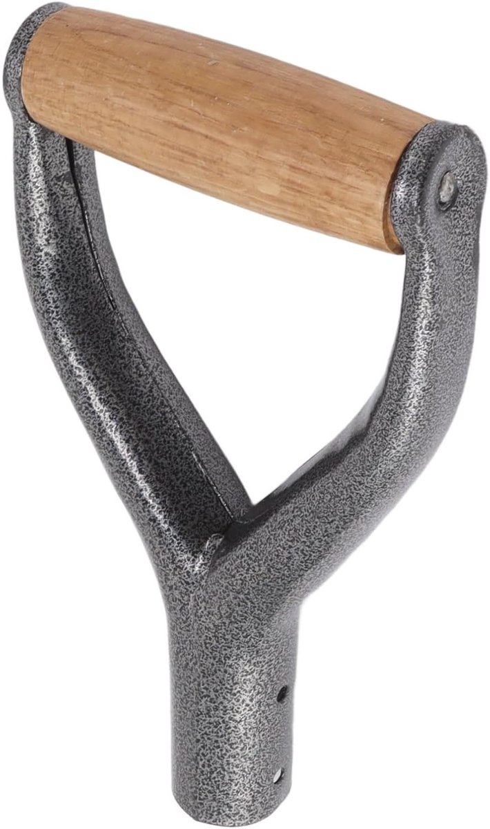 Vervangbare D Grip Schep Handgreep van 3.5 cm met Houten Handvat voor Tuingereedschap en Riek