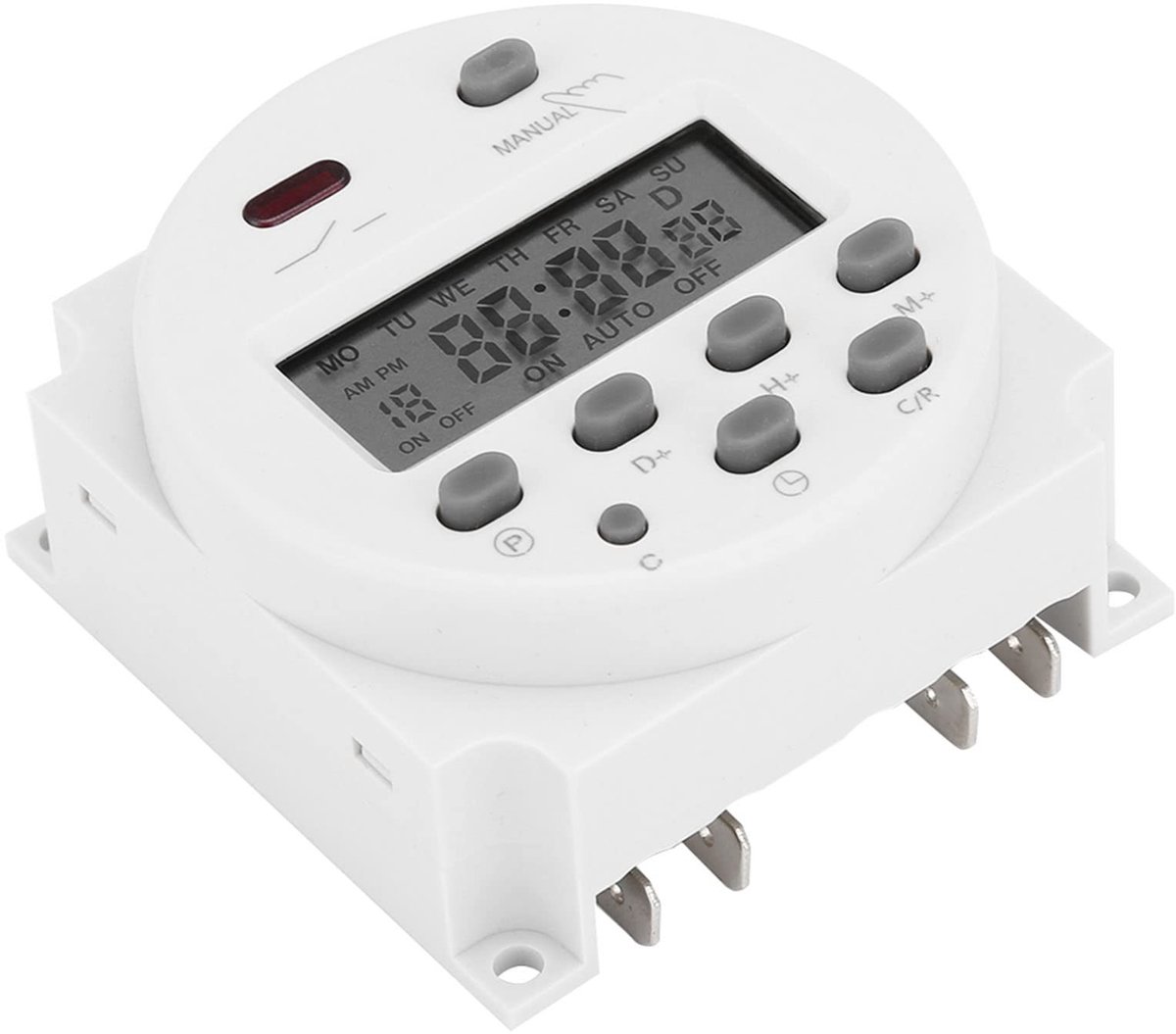 Dailygoods - Dailygoody - Digitale Tijdschakelaar - Programmeerbare Timer - Oplaadbare Batterij - LCD Display - Microcomputer Controle - Geschikt voor Reclame Lich