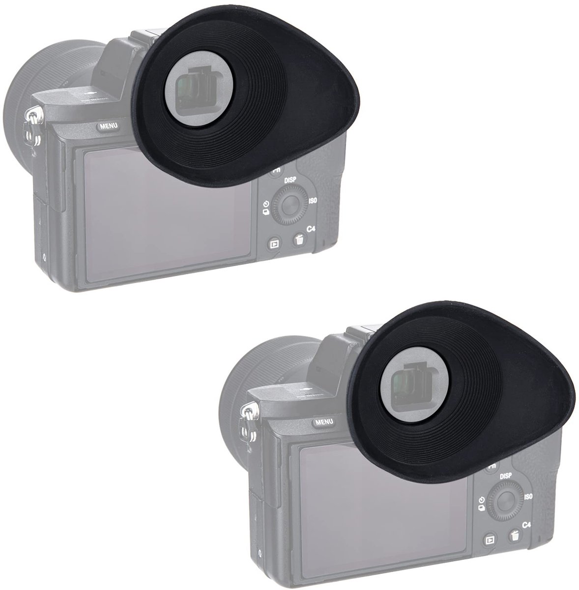 Dailygoods - Dailygoody - Oogschelp Zoeker - Comfortabele kijkervaring - Grote ovale vorm - Vervangt FDA-EP18 - Ideaal voor Sony Alpha camera's - Zachte siliconen