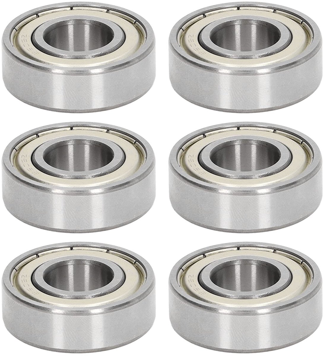 Dailygoods - Set van 10 Diepgroefkogellagers Dubbel Afgedicht
