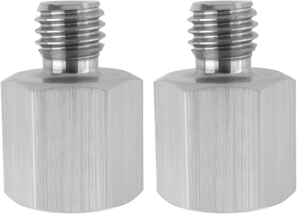 Dailygoods - Set van 2 Schroefdraad Converter Adapters 10mm en 8mm RVS