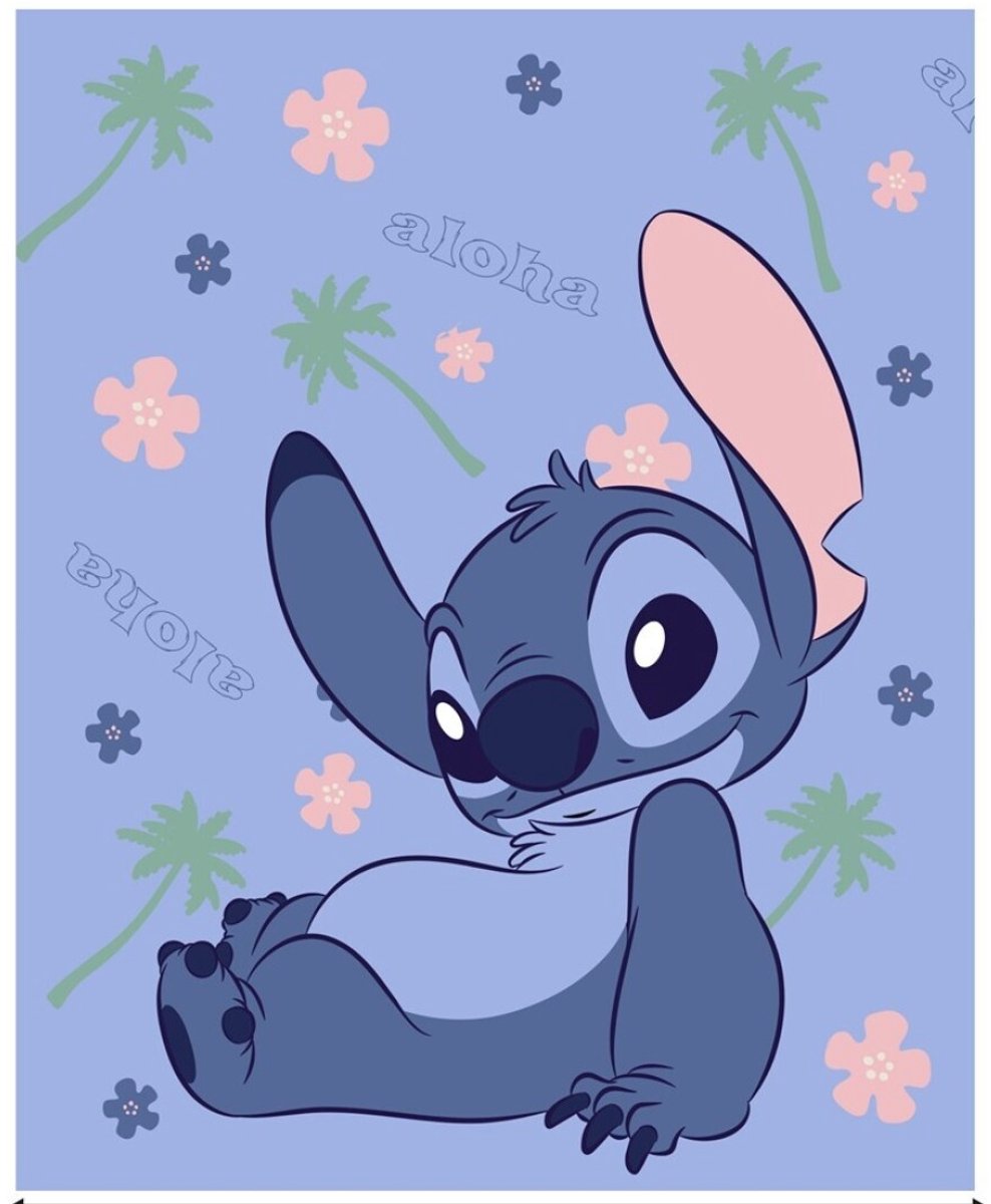 Disney Lilo & Stitch Fleeceplaid, Aloha - 130 x 160 cm - Polyester
