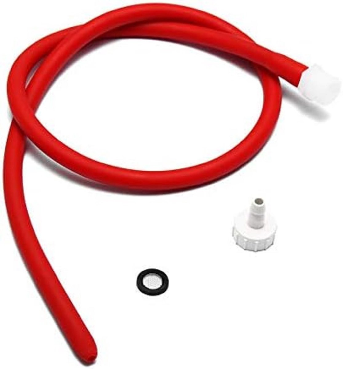 Dailygoody - Lange Enema Buis - Siliconen Nozzle - Comfortabel en Veilig - 150cm - Reinigingsslang - Geschikt voor Persoonlijk Gebruik - Rood