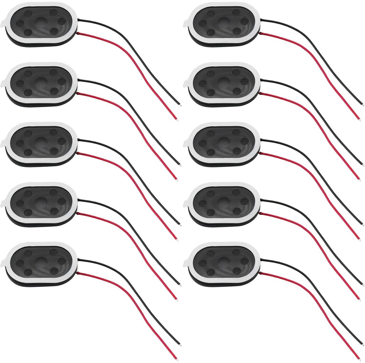 Dailygoody - Mini Speaker - Vervangingsluidsprekers - 10 stuks - 20x30mm - Compatibel met Raspberry Pi - Ideaal voor DIY-projecten