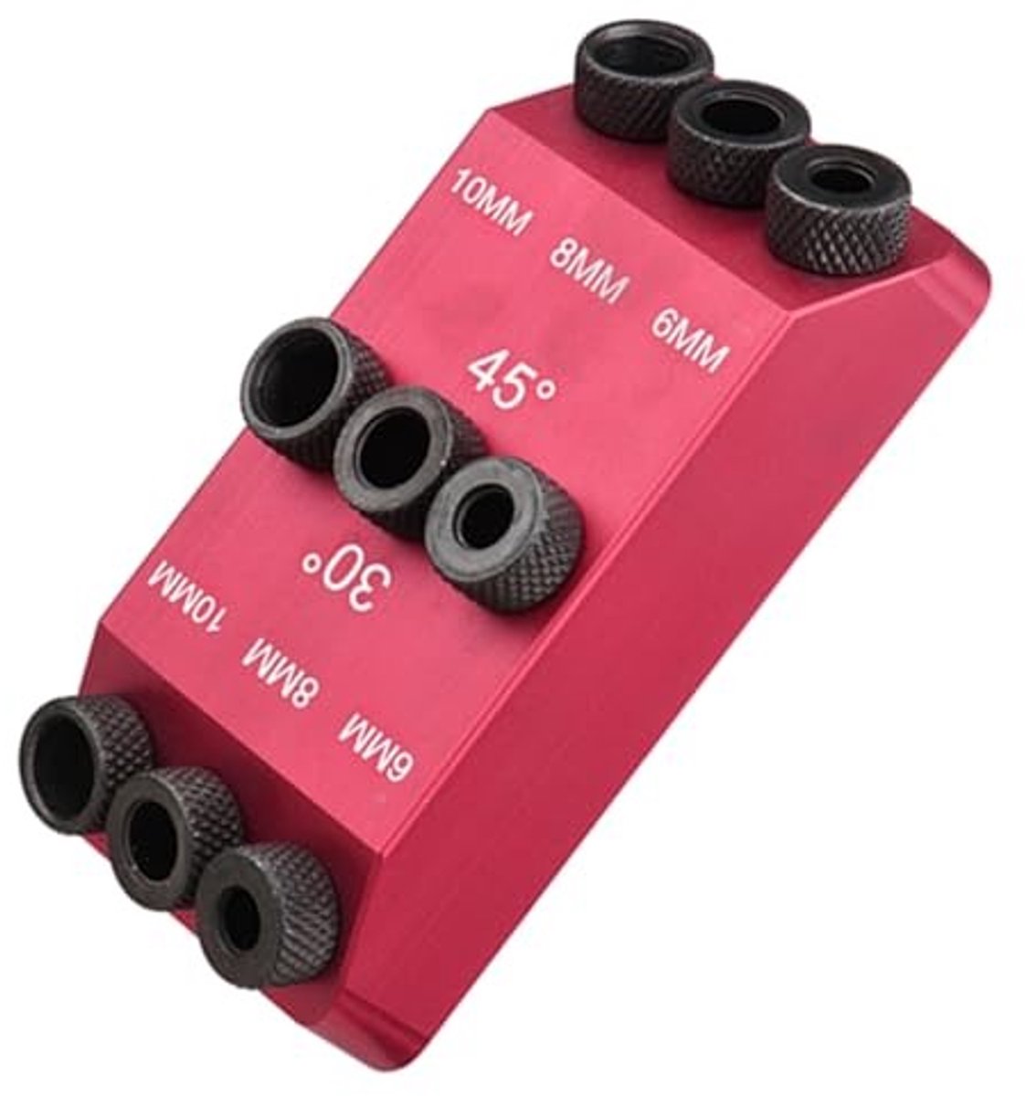 Dailygoody - Hooleider Set voor Houtbewerking - 30/45/90 Graden Boorgids - Inclusief 6/8/10mm Boorbitset - Nauwkeurig en Betrouwbaar - Perfect voor Ho...