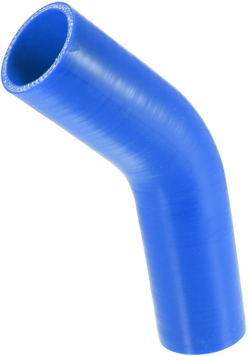 Dailygoods - Dailygoody - 51 mm 2" ID - 45 graden silicone verloopslang - Blauw - Koppelingsbuis - Auto accessoires - Geschikt voor auto - Kleur blauw