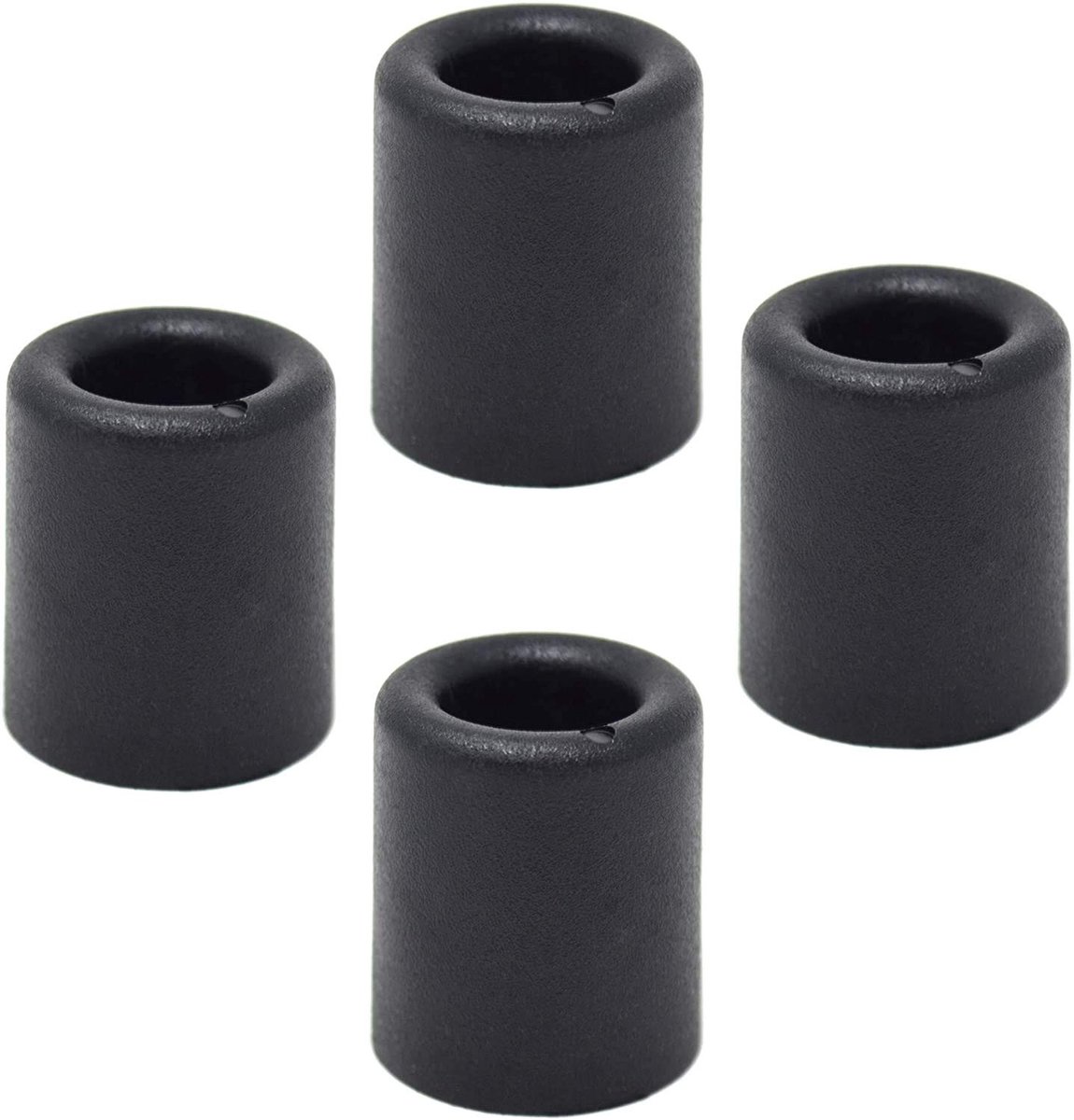 Dailygoods - Dailygoody - Deurbuffer - Wand- en vloermontage - Zwart - PVC - Voorkom deuken aan de muur - Geschikt voor elke deur - H 25 x Ø 30 mm