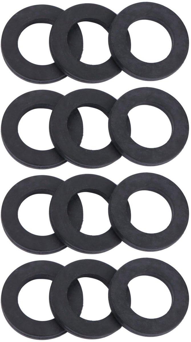 Dailygoods - Dailygoody - Douchekraan Afdichtringen - Rubber Vervangingen - 12 Stuks - Waterdicht - Geschikt voor 3/4 Inch - Voor Huisverbetering