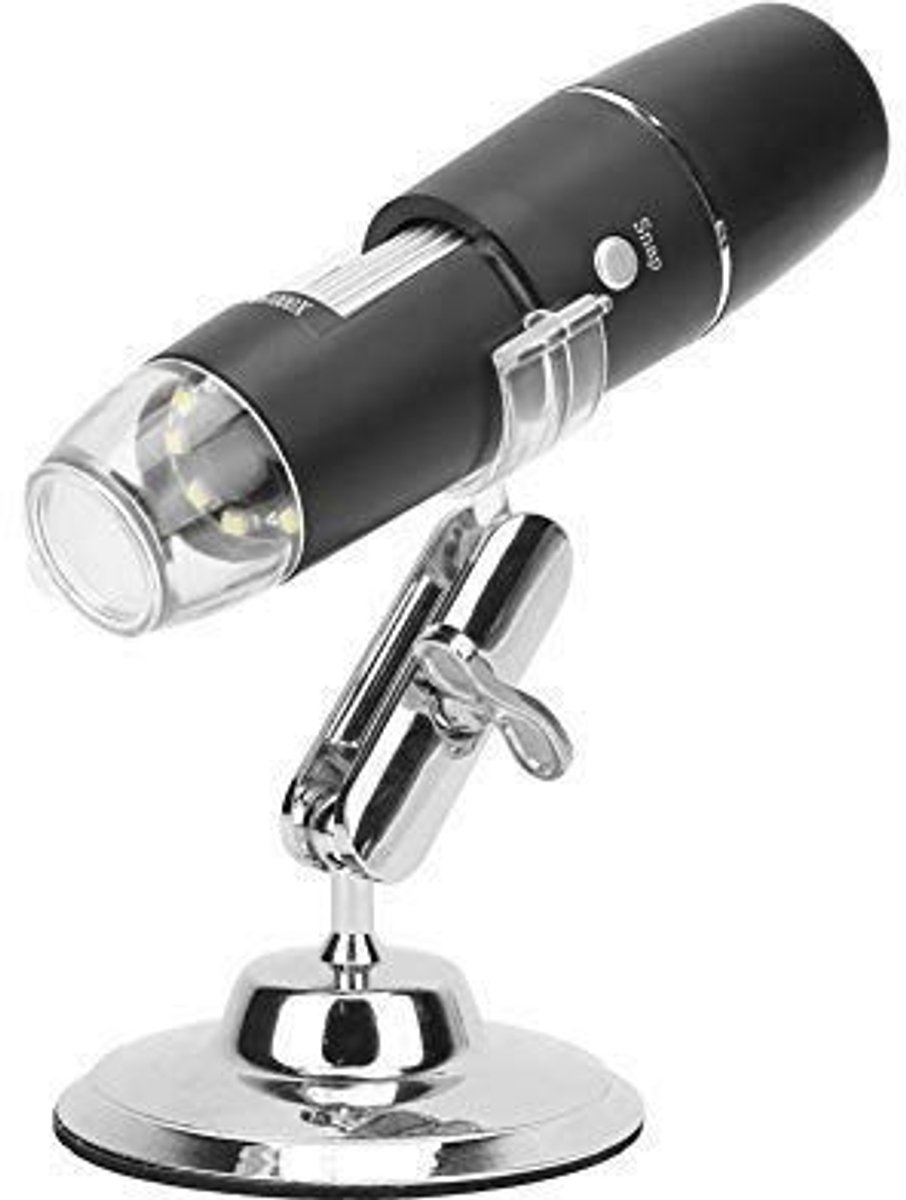 Dailygoods - Dailygoody - Digital Microscoop - WiFi Microscoop - 1080p HD - Zwart - Vergrootglas 1000 x - Geschikt voor Smartphone - Handheld Design
