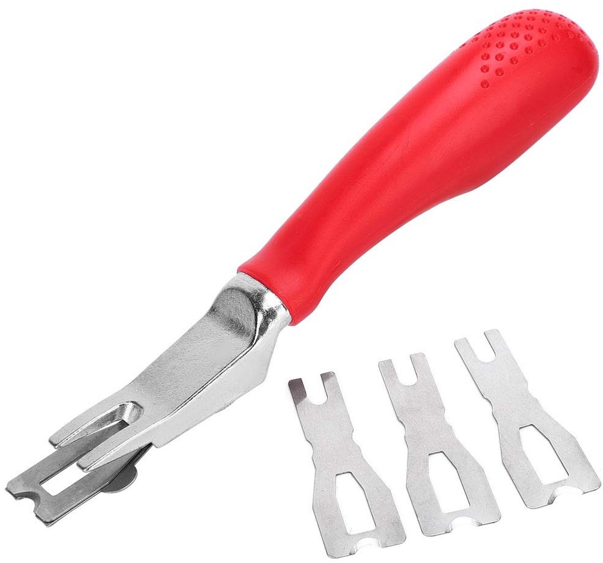 Dailygoods - Dailygoody - Vloerlassen Snijmesgereedschap - Vloertapijt trimmen - Zink-aluminiumlegering - Rood - Geschikt voor PVC-sportvloeren - Professioneel sni