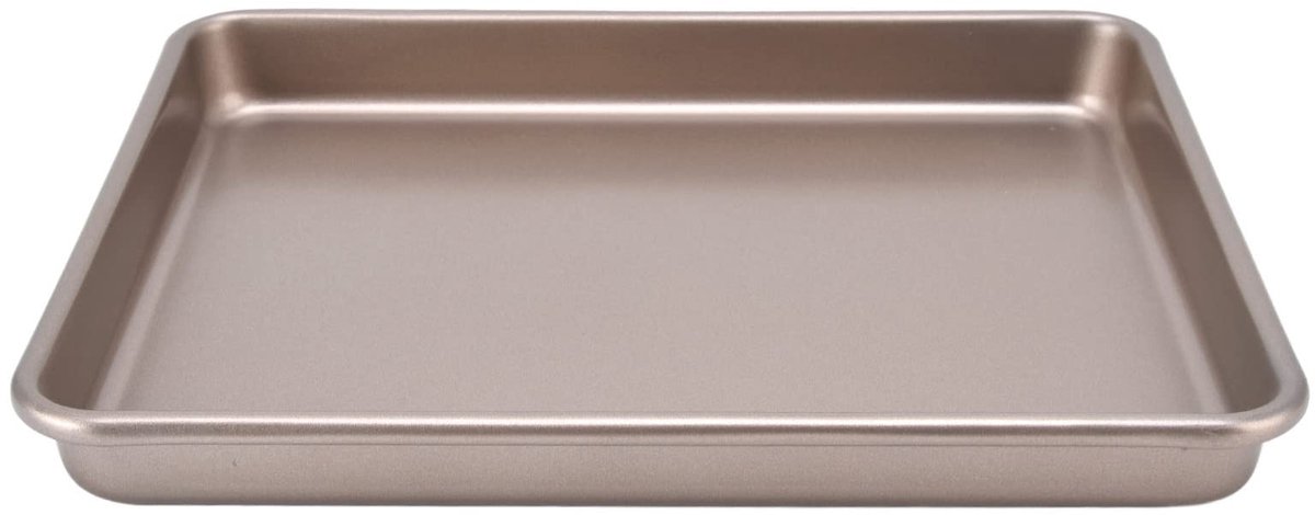 Dailygoods - Dailygoody - Antiaanbaklaag bakplaat - Bakplaat van koolstofstaal - 32 x 26 x 3 cm - Ideaal voor koekjes en gebak - Vaatwasserbestendig - Geschikt voo