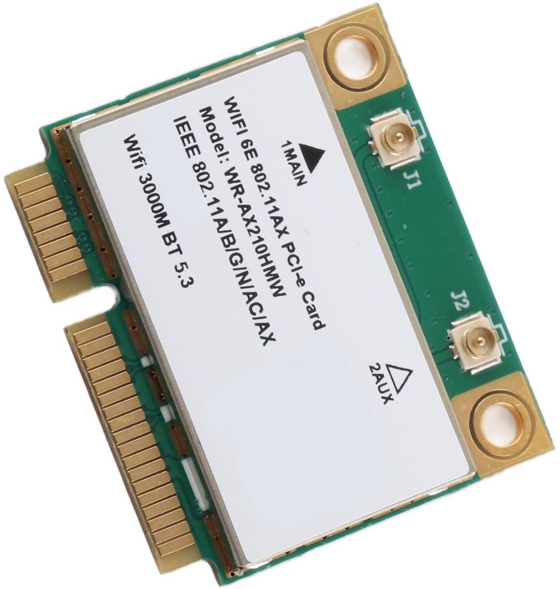 Dailygoody - AX210 5374M WiFi 6E - Draadloze Netwerkkaart - Mini PCIe Formaat - Bluetooth 5.3 - Hoge Snelheid 2,4G 5G 6G - Geschikt voor Laptop - 50g