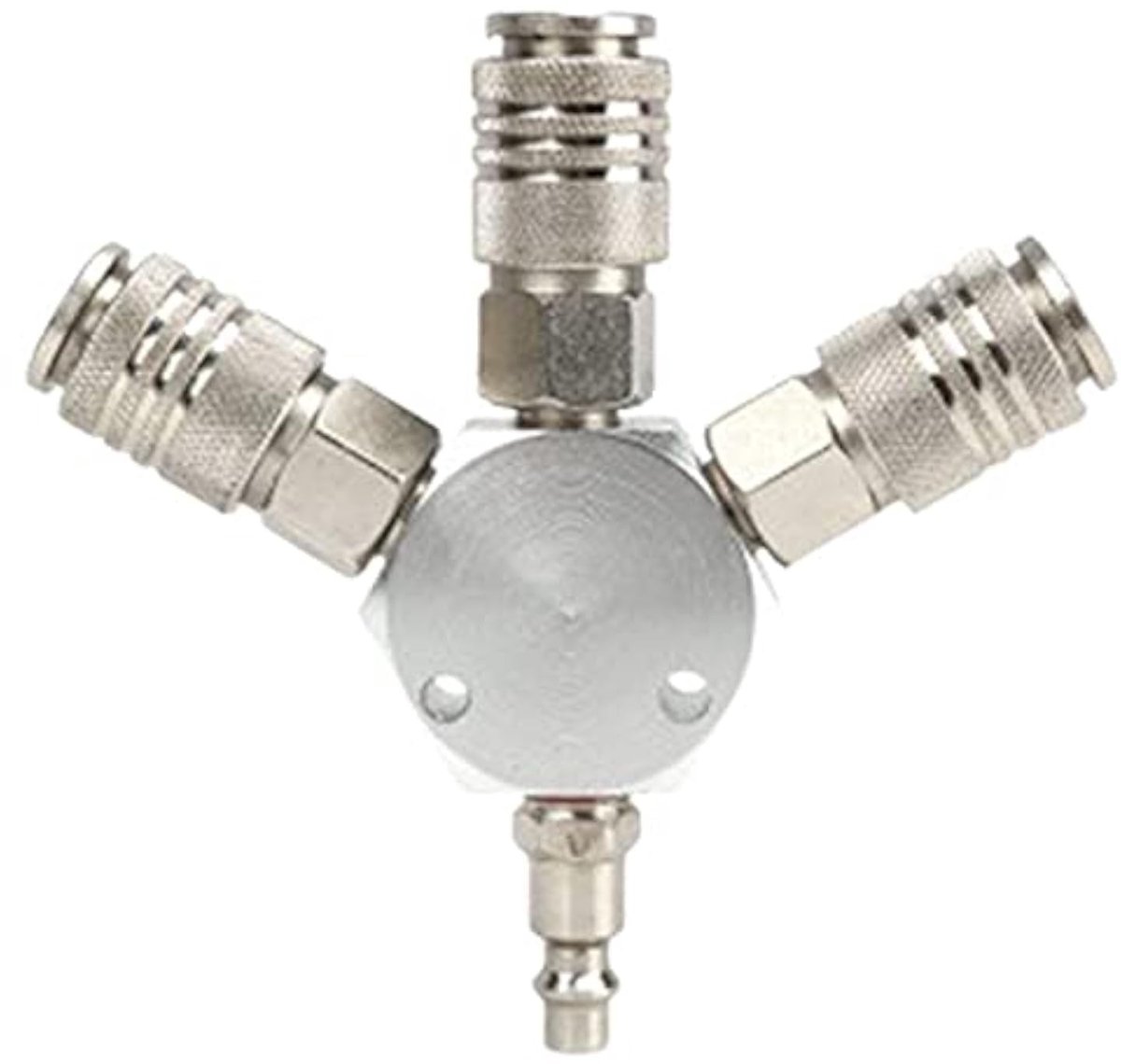 Dailygoody - Pneumatische Connector - Snelle koppeling - 3-weg splitter - 1/4 inch F-NPT - Duurzaam en betrouwbaar - Voor luchtleidingen - Geschikt vo...