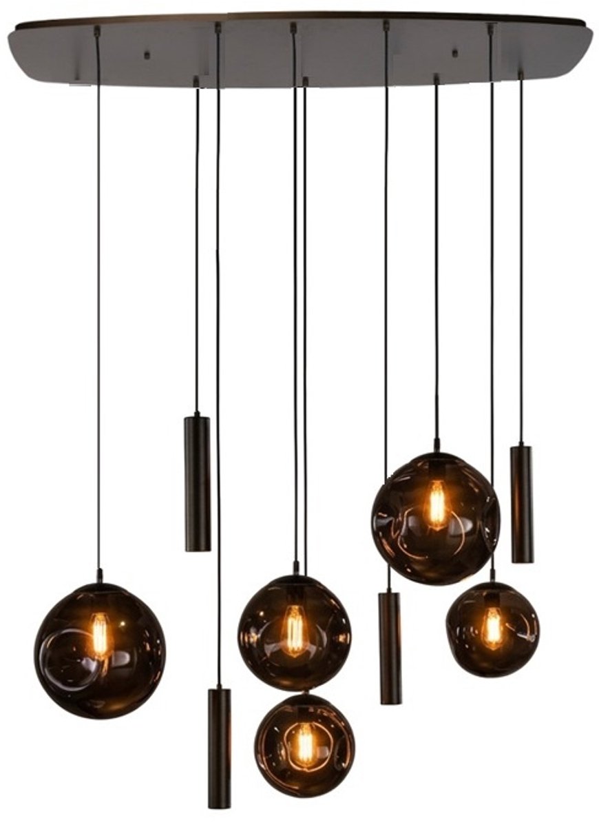 Hanglamp Stellar Sienna Bruin 5+4-lichts 130cm