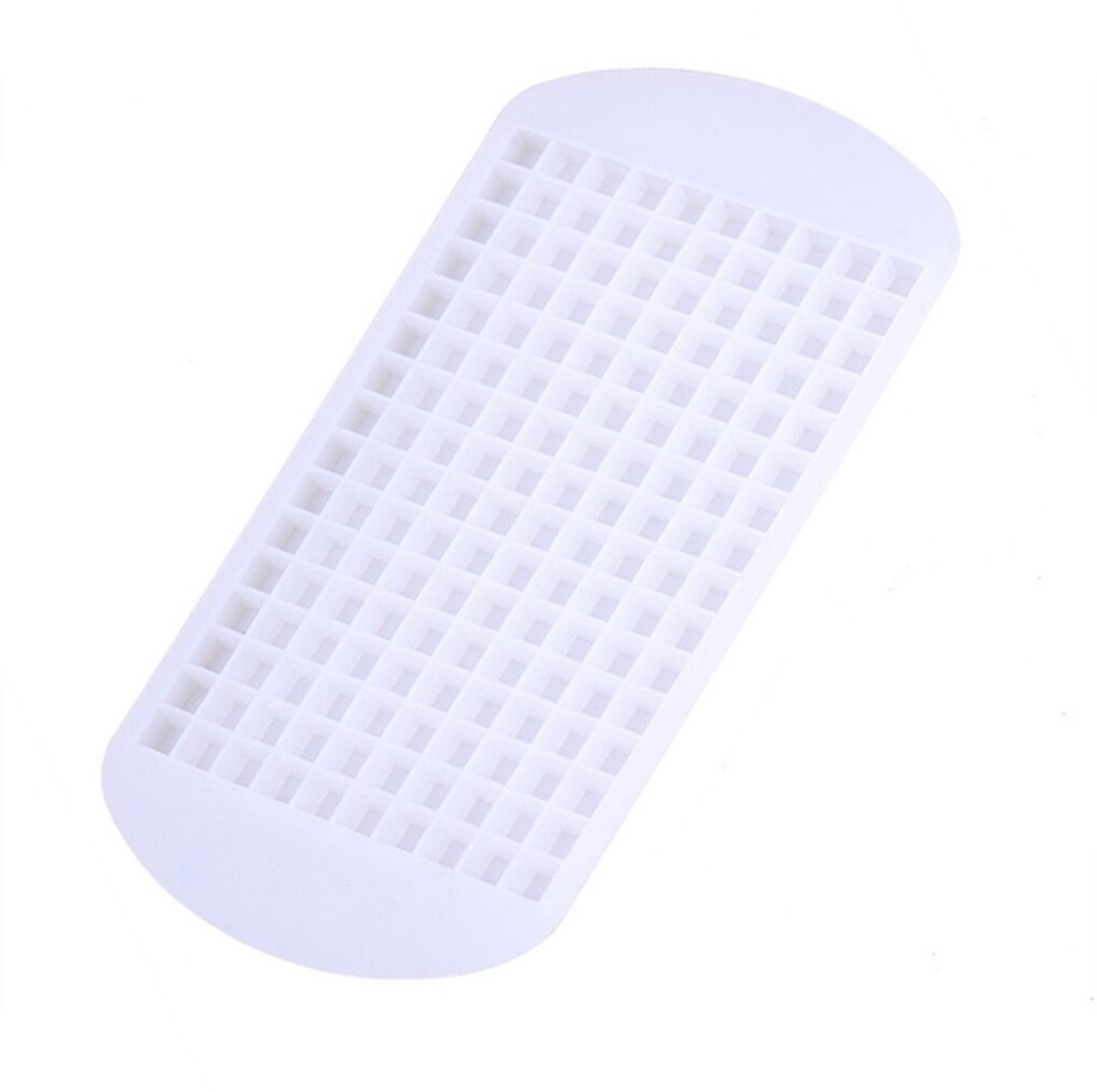 IJsblokjes vorm - IJsklontjes mal - 160 blokjes - Mini ijs blokjes - Ice cube tray - Ice mold - Kubus - Vierkant - Siliconen - Wit - Jonyx
