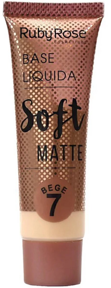 Ruby Rose - Soft Matte - Beige 7 - Foundation - Sun Kissed - Medium-Dark Skin with Olive or Warm Undertones - 29 ml