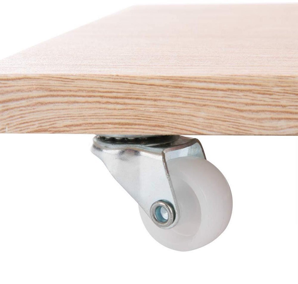 Kwartelplaat Wielen - Zwenkwielen PP - Meubels Verplaatsen - 360 Graden Draaibaar - 4 Stuks 1 Inch - Wit