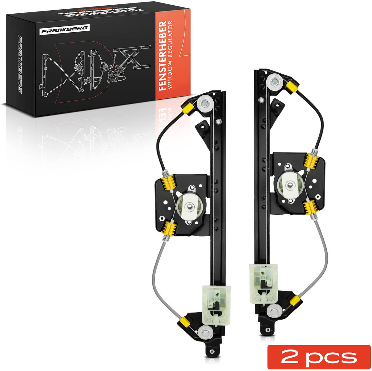Frankberg 2x Raambediening Achter voor Renault Clio III BR0/1