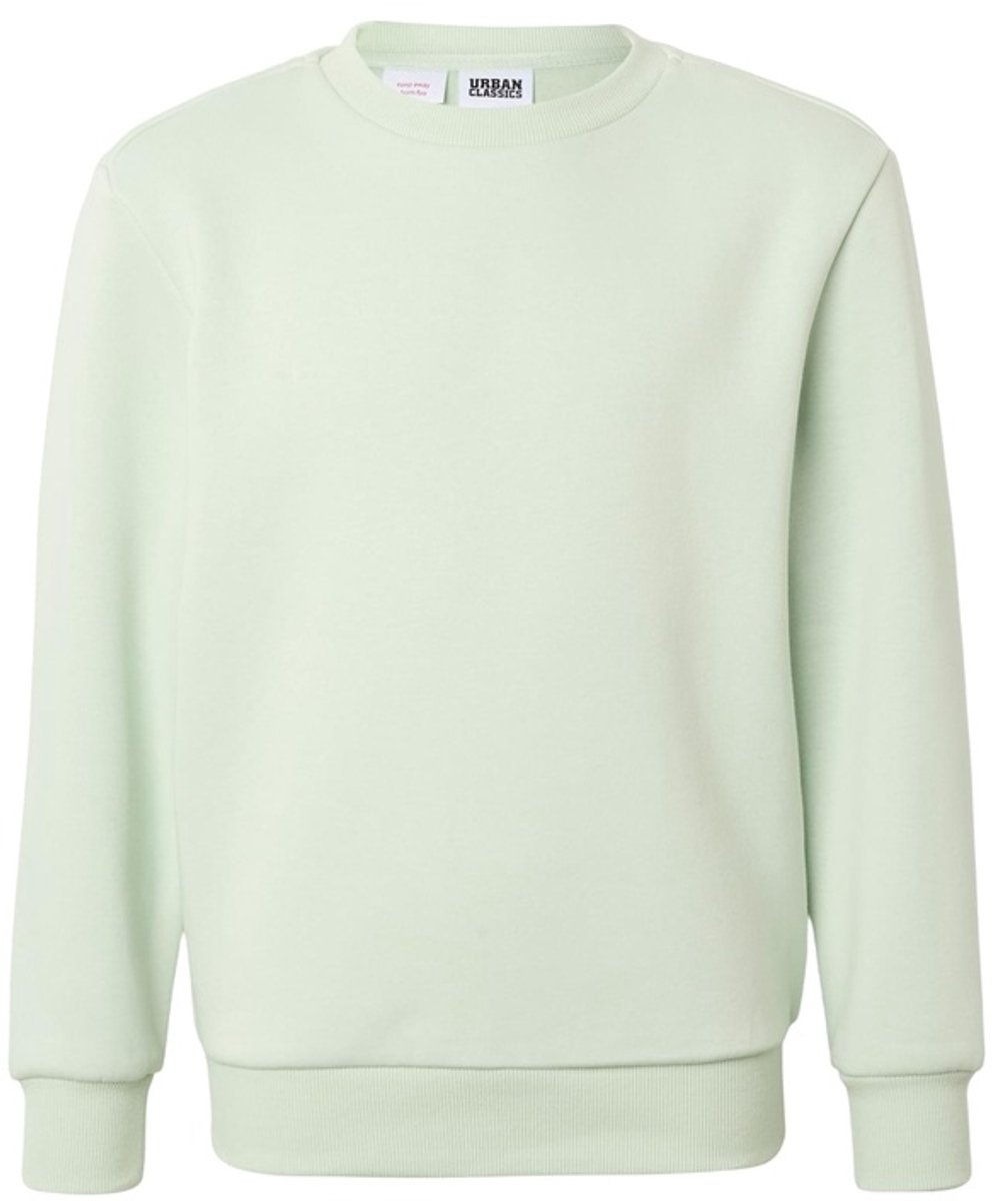 Urban Classics Fluffy crewneck Sweater/trui kids Kids 122/128 Mintgroen