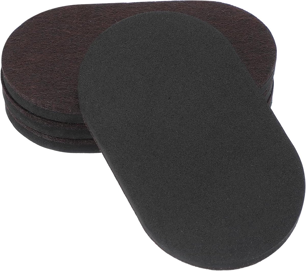 3 1/2 inch furniture sliders - 4pcs herbruikbare sliders voor hardhouten vloeren - ovale sliders voor het verplaatsen van meubels op tapijt - makkelijke hulpmiddelen