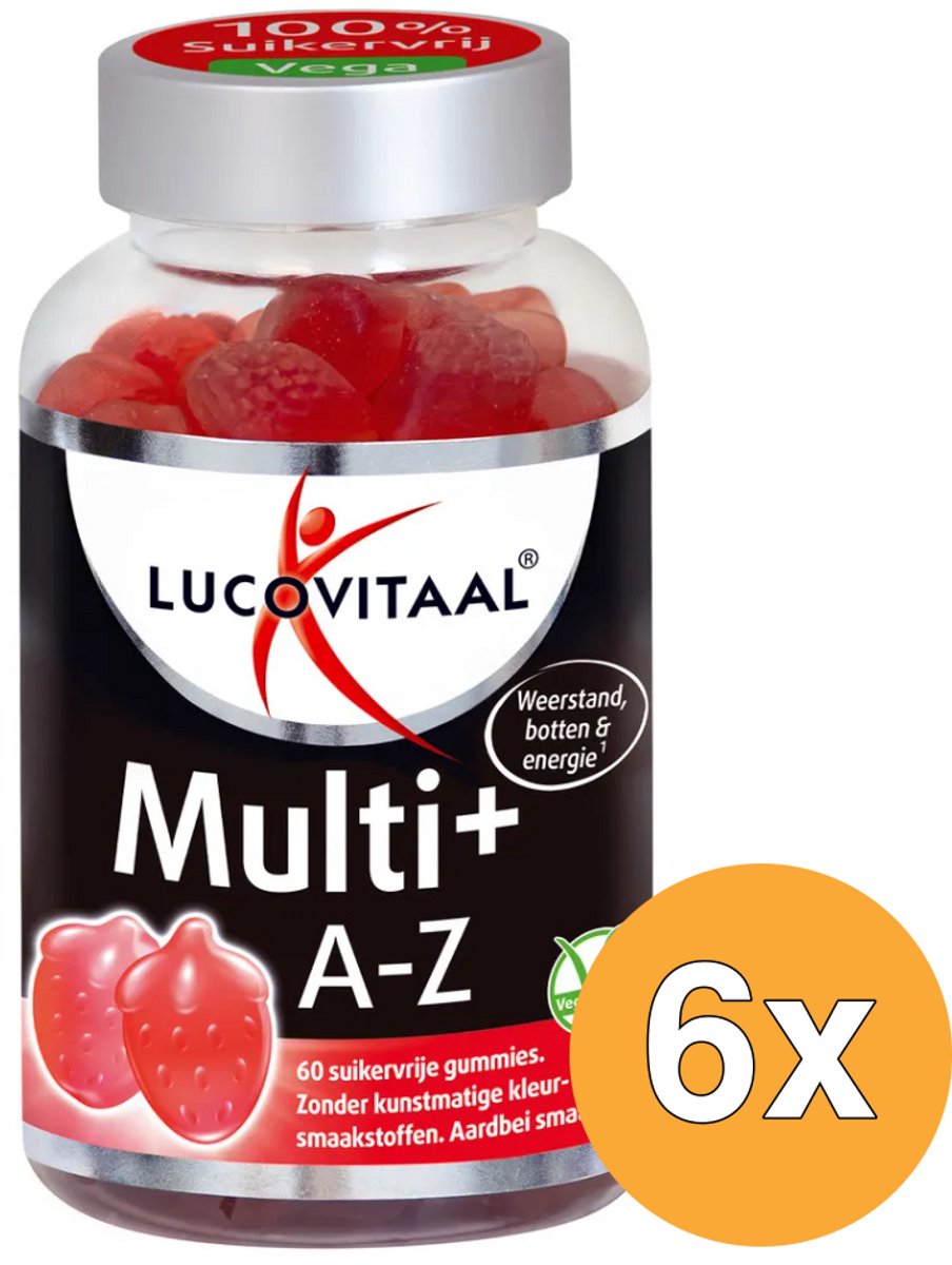 6x Lucovitaal Multi+ A-Z (60 gummies)