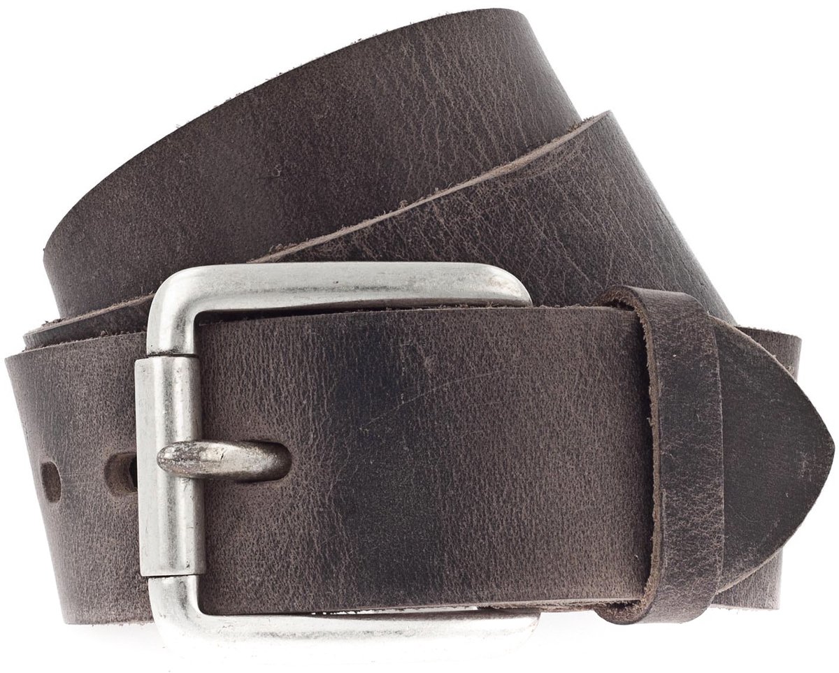 Vanzetti Leren riem Denim Love 45mm Leather Belt W85 Brown bruine
