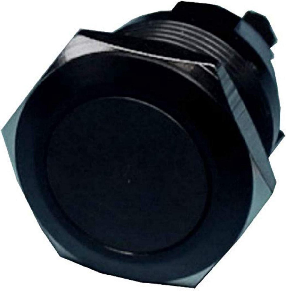 Drukknop Schakelaar - Momentary Knop - Voertuig Bediening - Vandalenbestendig IP65 - 16 mm Inbouw - Zwart