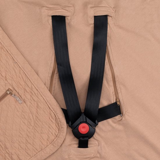 BEMINI Voetenzak - Biside 0-12m - Licht gewatteerd - Beige van Bemini — afbeelding 2