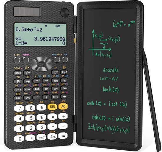 Ariqo Wetenschappelijke Rekenmachine - Met LCD Notepad, 417 functies ...