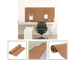 vidaXL Kurk Vloer - Vloerisolatie - Kurkrol 100x200 cm 5 mm - Kurkplaten - Akoestisch Paneel - Geluidsdemping