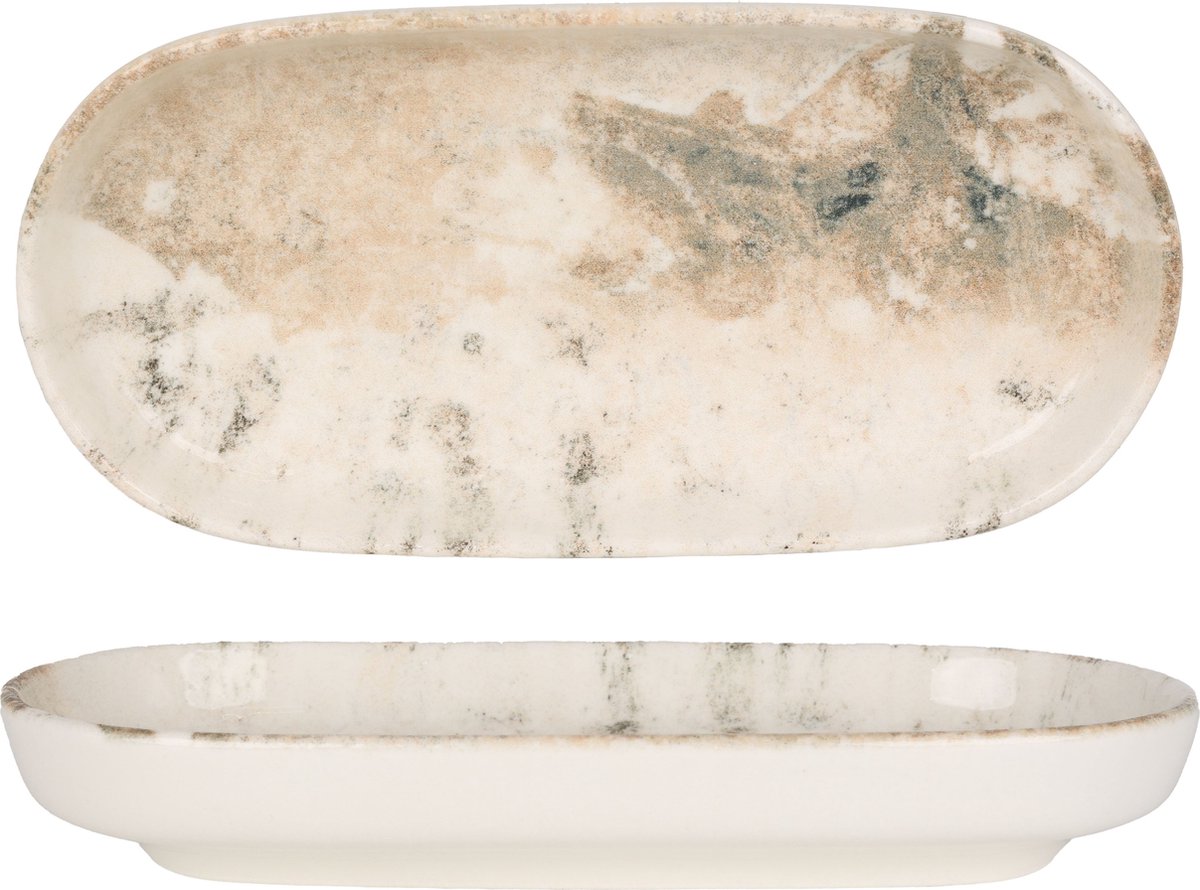 Rinart Serveerschaal - Masahi - Porselein - 16x8.5 cm - set van 2