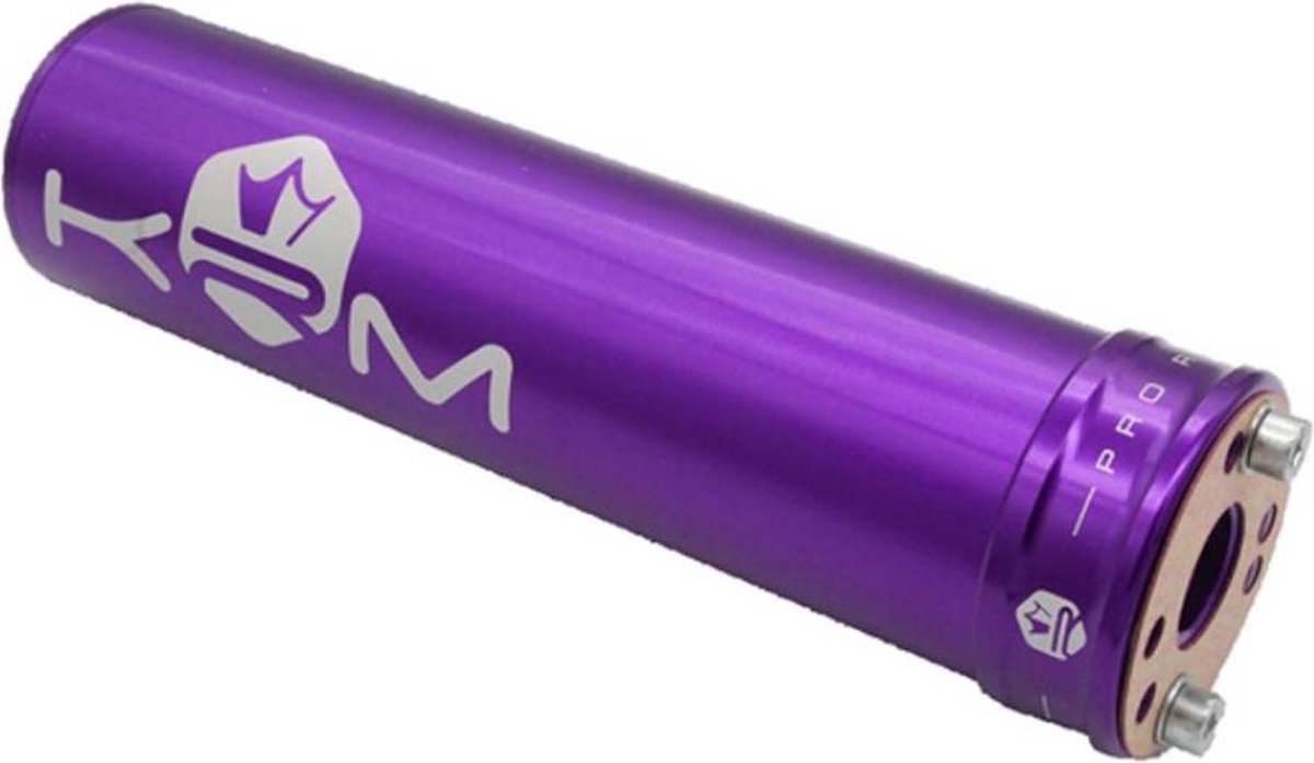 Silencieux cartouche de pot d'échappement KRM alu Full Violet pour moto 50/70cc