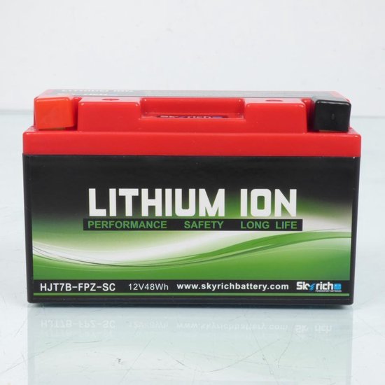 Batterie Lithium Skyrich pour Moto Kymco 125 Quannon Kr 2008 à 2016 YT7B-BS / HJT7B-FPZ-SC / 12V 8Ah Neuf