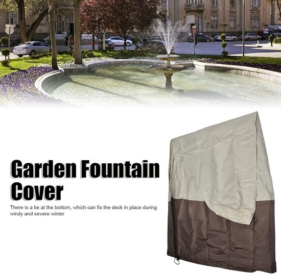 Atyhao Fontein Accessoires Tuin Fontein Cover 210D Zilver Gecoat