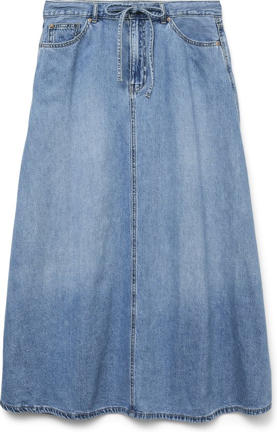 Vero Moda Denim rok VMHILLA Mid waist Midi-rok