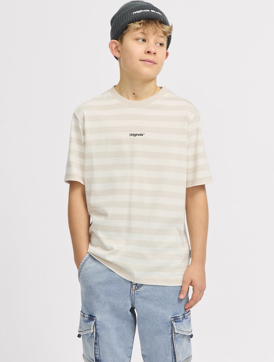 JACK&JONES - JORVESTERBRO NEWTON STRIPE TEE SS CN JNR - Jongens - T-shirts