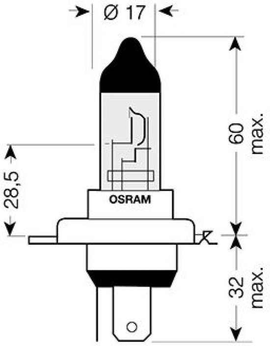osram lamp voor motorfiets bmw 1200 r nine-t pure euro4 2017 tot 2023 av nieuw