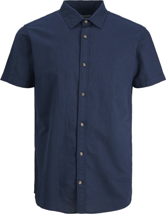 Jack & Jones - Heren Overhemden Summer Korte Mouw - Blauw - Maat L