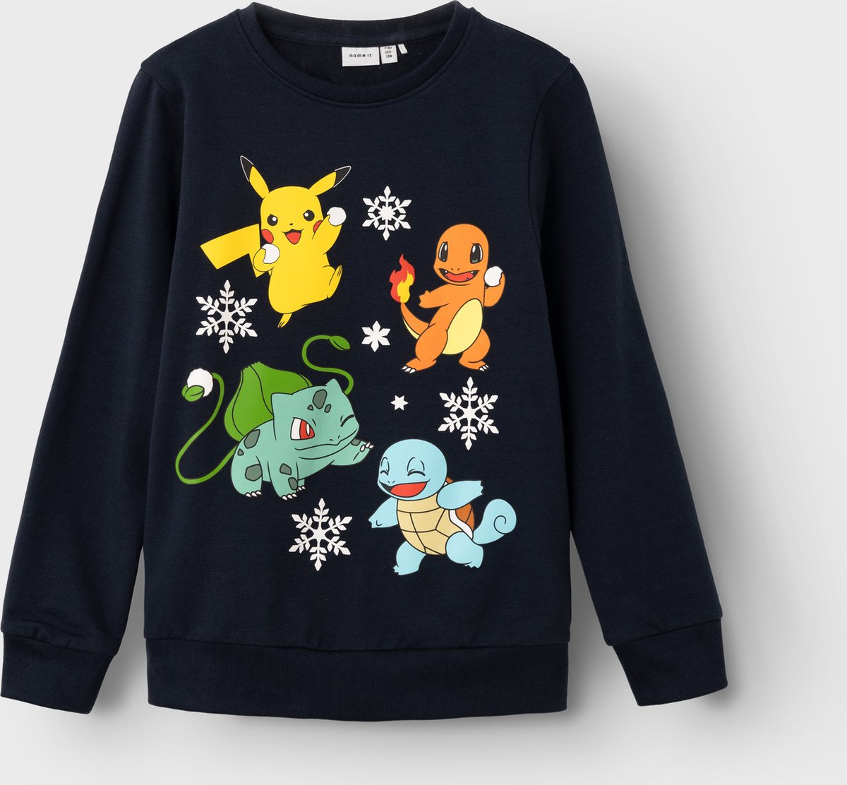NAME IT NKMOLEF POKEMON SWEAT BRU BFU Jongens Trui - Maat 134/140