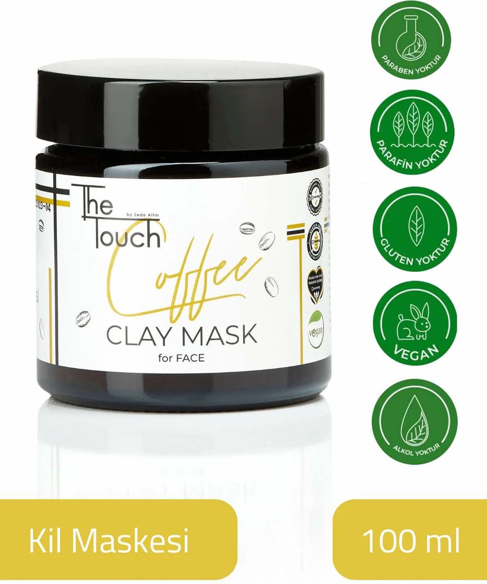 Goedkoopste The Touch by Seda Altin Coffee Clay Mask voor gezicht (Koffiekleimasker) voor Alle huidtypes 100 ml