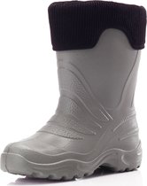 Ladeheid LA-LMG-861-Termix Dames Regenlaarzen - Rubber - Gevoerd - EVA - Waterdicht – Grijs/Zwart – 32/33