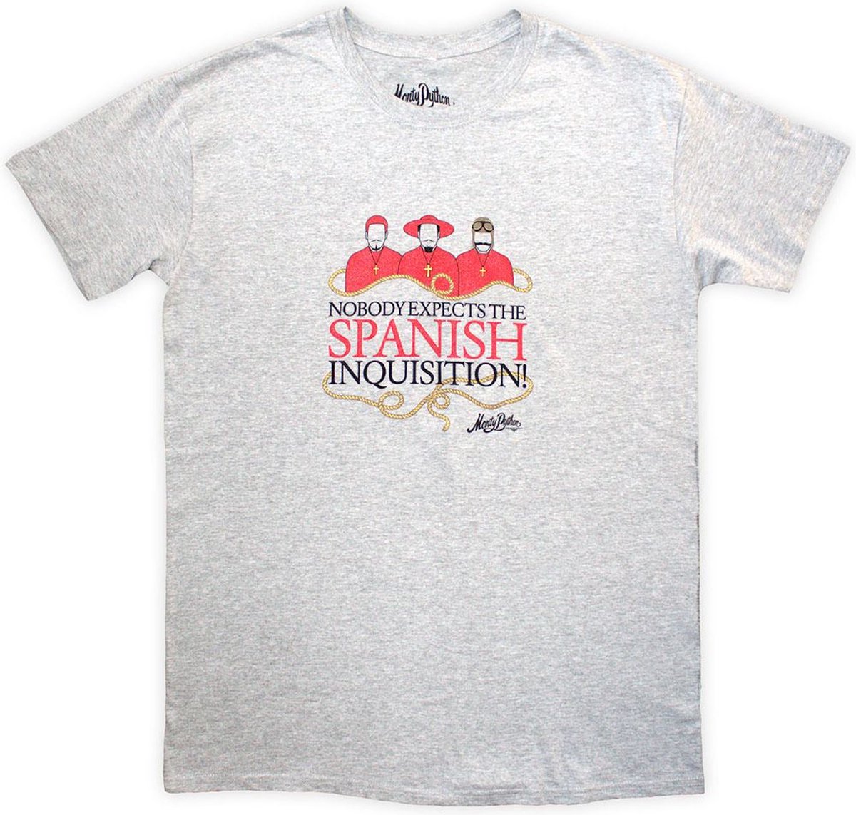 Monty Python - Inquisition Heren T-shirt - S - Grijs