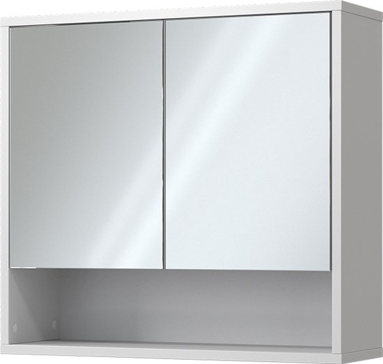 Vicco Spiegelschrank Bad Eliza Weiß 70 x 65 cm 2 Türen kaufen bei