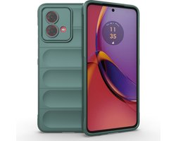 Coverup Hoesje - Geschikt voor Motorola Moto G84 Hoesje - Coverup Hands-On Rugged Back Cover - Groen